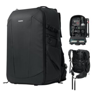 AMBITFUL Large Camera Backpack Bag for DSLR/SLR Mirrorless Camera Ergonomic suspended Professional outdoor photography backpack Waterproof with Tripod Holder&Laptop Compartment