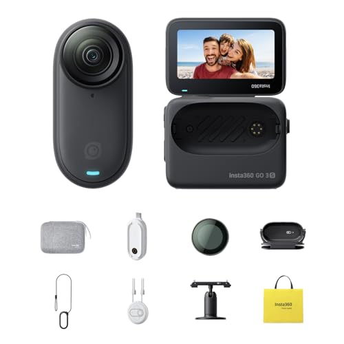 Insta360 GO 3S Get-Set Bundle Black 64GB - 4K Tiny Portable Vlogging Camera