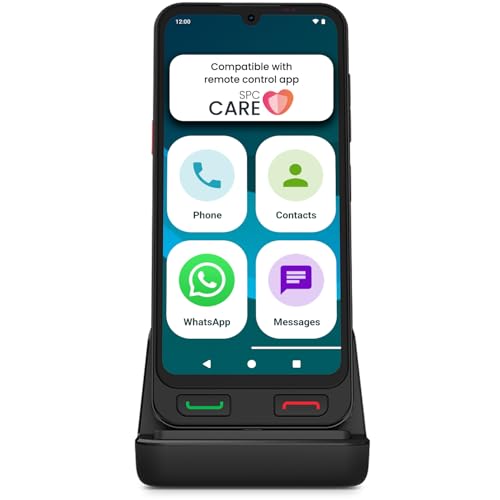 SPC Zeus 2 Pro – Senior smartphone compatible with app management and location remote | Easy Mode