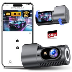 CIEVIE Dash Cam Front 4K-1.5" IPS Display