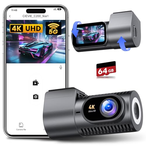 CIEVIE Dash Cam Front 4K-1.5" IPS Display