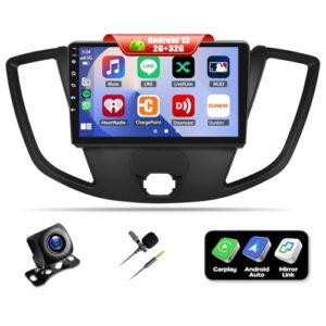 Ysimee Android 13 Car Stereo for Ford Transit 2015-2018 with Wireless Apple Carplay Android Auto