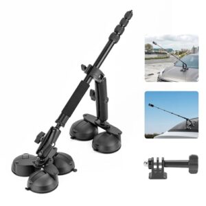 BRDRC Suction Cup Car Mount for Insta 360 X5 X4 X3