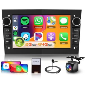 [2G+64G] Android Car Stereo for Opel Vauxhall Corsa Astra Vivaro Zafira with Wireless Carplay/Android Auto/GPS/WiFi