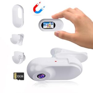 Xilecam Mini Body Camera 1080P with 32GB Card Helmet Camera Body Cameras with Audio and Video Recording Multi-Function Accessory Body Cam