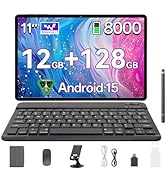 Tablet, Android 15, 11 inch Tablet with Case | T606 Octa-Core | 1280x800 HD IPS Screen | 8000mAh(...