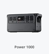 Text reads 'Power 2000', 'NEW'. Multiple angles of a black electronic device or power supply unit showing various ports and ventilation features.
