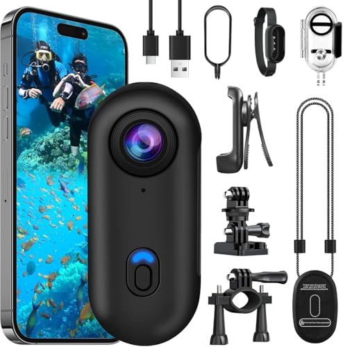 OBEST Action Camera 4K 360 Motorcycle Helmet Cam