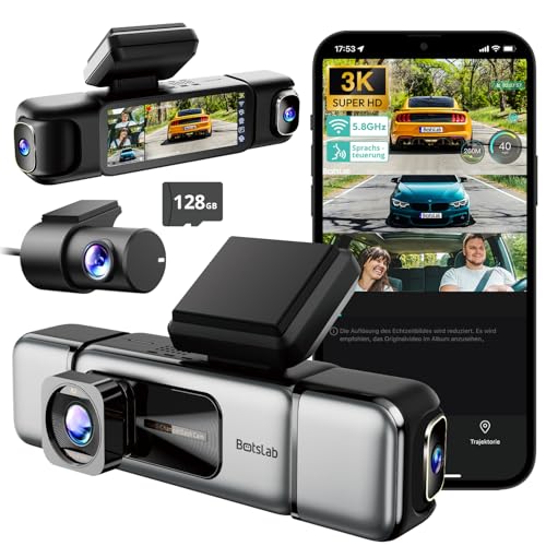 BOTSLAB 3K 4 Channel Dash Cam