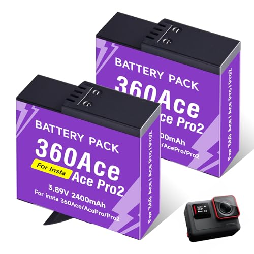 CITYORK [2-Pack] 2400 mAh Replacement Battery for Insta 360 Ace / 360 Ace Pro / 360 Ace-Pro 2 Camera