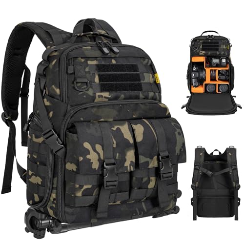OUUTMEE Camera Backpack with 15.6" Laptop Compartment – Waterproof Camera Bag