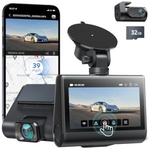 iZeeker 4K Dash Cam Front and Rear