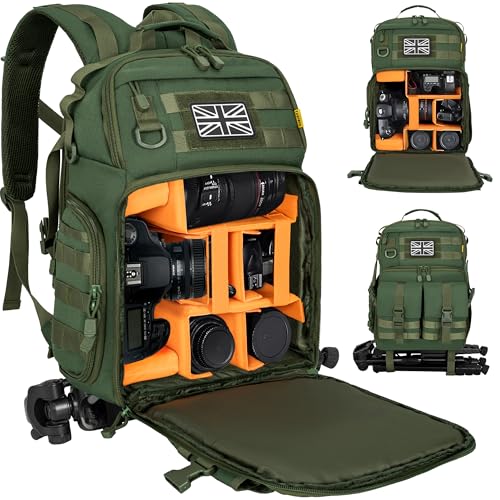 Camera Backpack with 15.6" Laptop Compartment – Waterproof Camera Bag