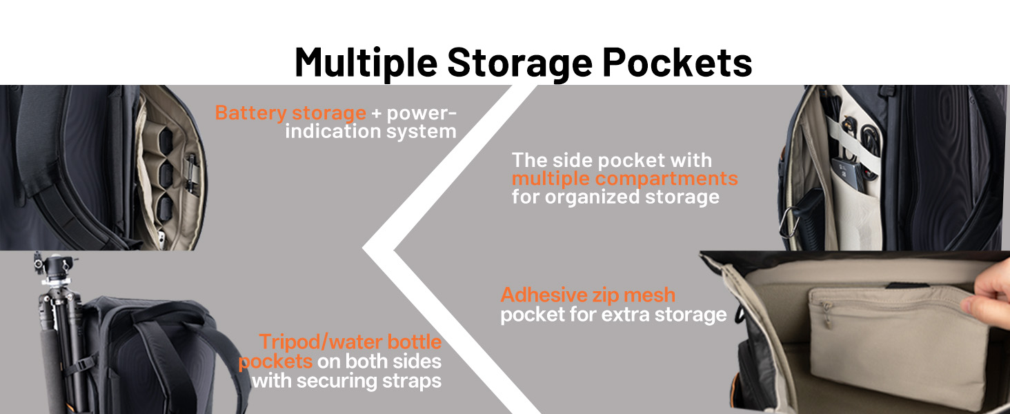 Multiple Storage Pockets