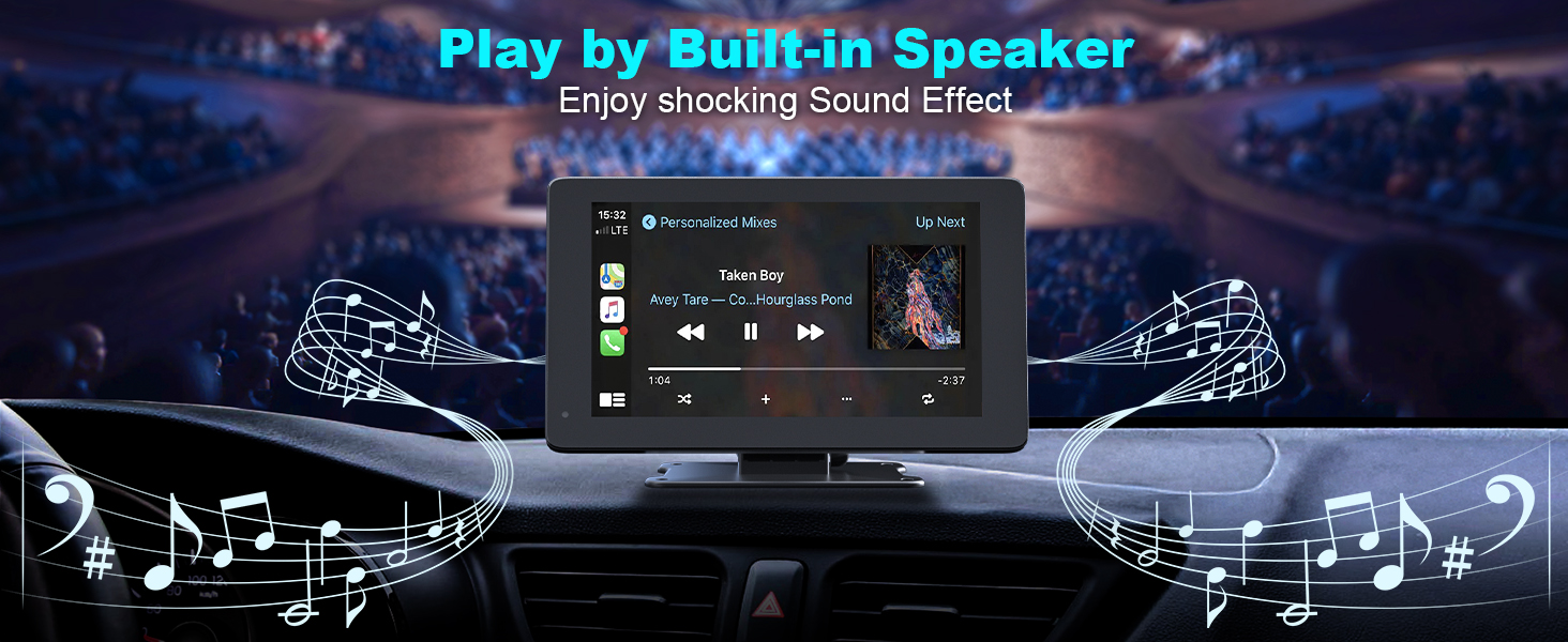 Wireless Apple CarPlay Android Auto Screen