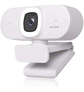 Nuroum V15-AF 2K Autofocus Webcam for PC, 1080P 60fps HD Webcam with Dual Noise Cancelling Microp...