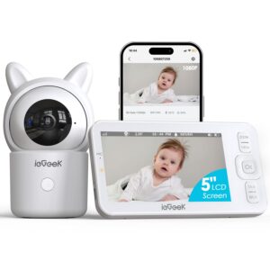 ieGeek Baby Monitor with 5" 720P Screen and 1080P Camera