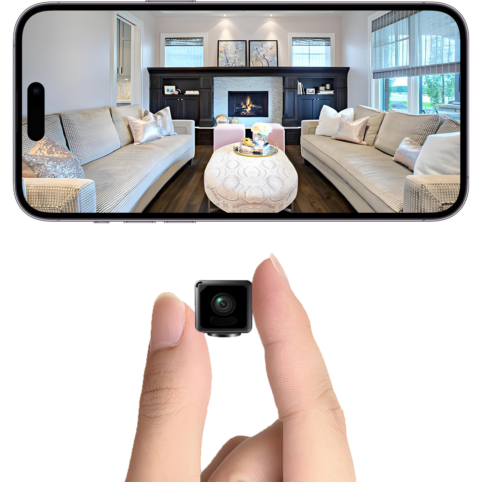 4K Hidden Spy Mini Camera WIFI Wireless Security Cameras Small Home Indoor Outdoor Camara Micro Nanny Cam House Security Tiny Cams