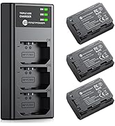 FirstPower NP-FZ100 Battery 3-Pack and Triple Slot Charger for Sony FX3, FX30, A7 III, A7 IV, A7C...