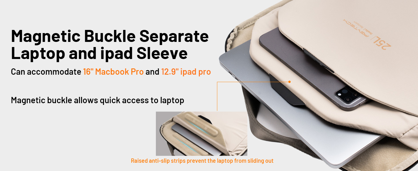 Magnetic Buckle Separate Laptop and ipad Sleeve