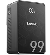 SMALLRIG V Mount Battery VB99 SE, 99Wh / 6800mAh mini V-Mount Battery with PD 65W USB-C Fast Char...