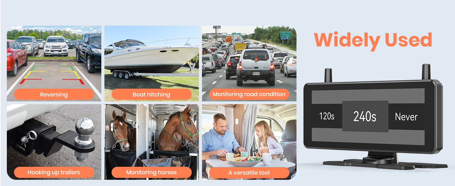 solar wireless reversing camera