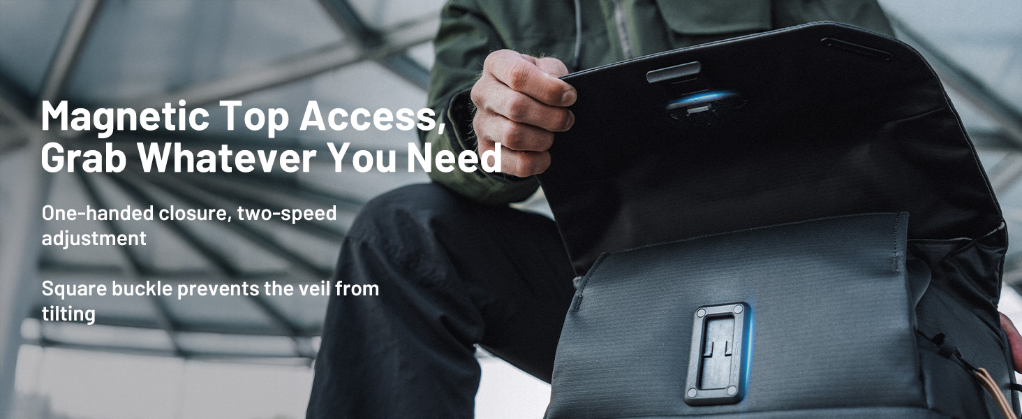 Magnetic Top Access, Grab Whatever You Need