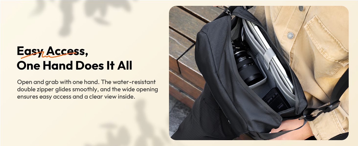 Camera Bag, SLR/DSLR Small Camera Bag Professional, Waterproof Camera Shoulder Bag