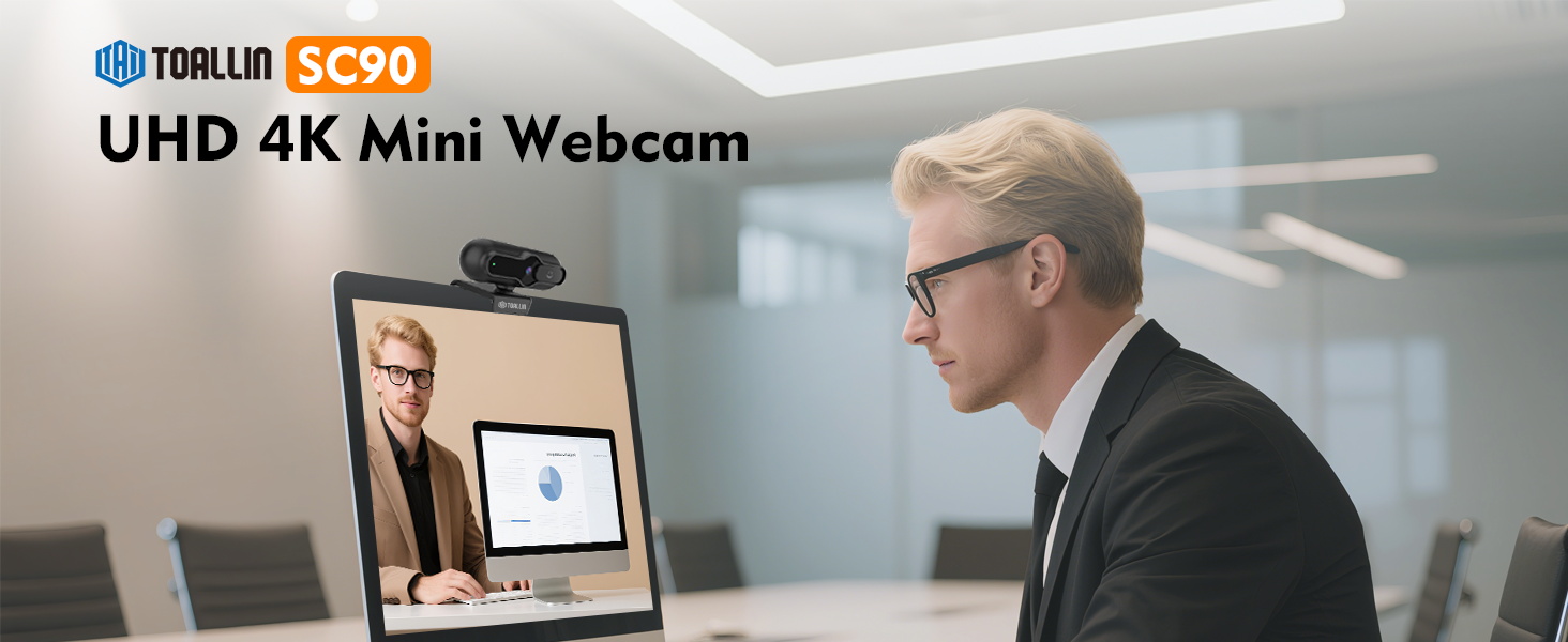 4k webcam with microphone