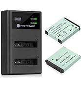 FirstPower LP-E10 Battery 3-Pack and Triple Slot Charger Compatible with Canon EOS Rebel T100, T7...
