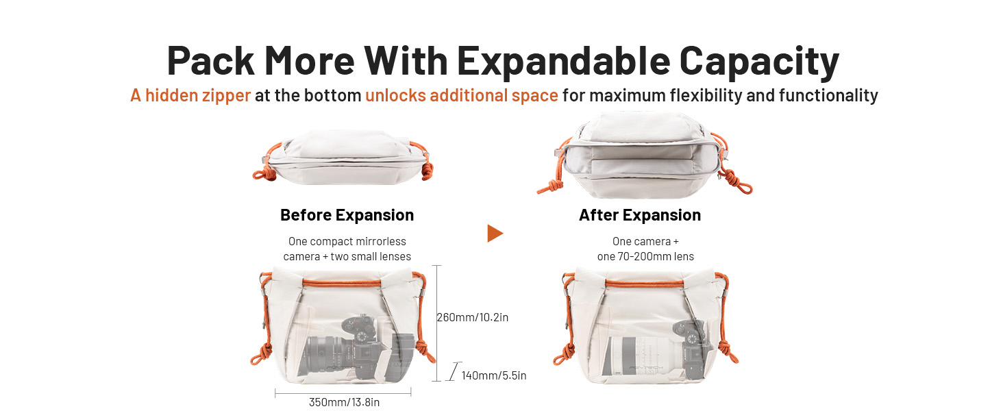 Pack More With Expandable Capacity