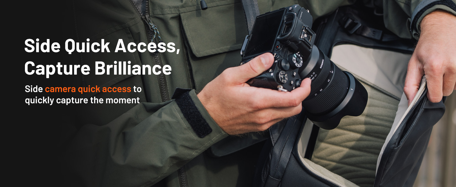 Side Quick Access, Capture Brilliance