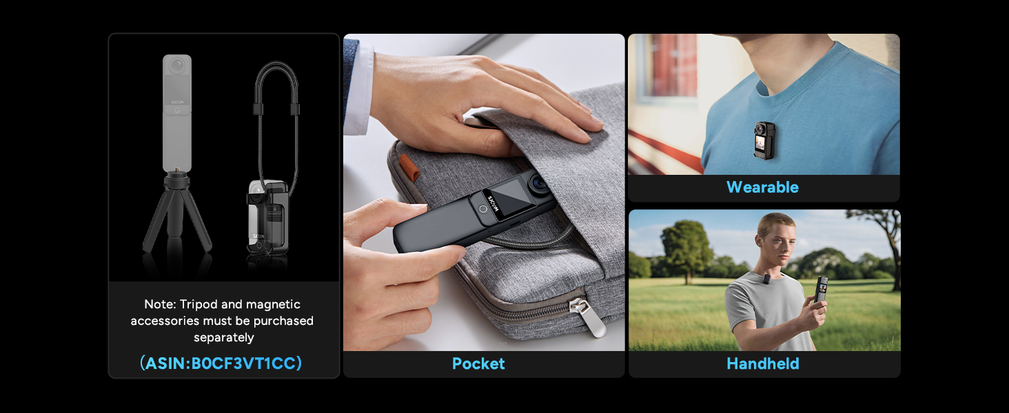 Split panel product demonstration showing pet grooming tool in use - includes close-up of tool, handling demonstration, and outdoor usage shots.