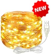 litogo 100 LED Photo Clip String Lights, 10M Battery Powered Fairy Lights with 60 Clips Hanging P...