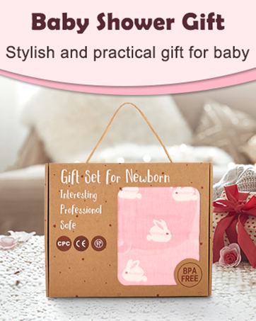 Three women sitting on a couch, one pregnant. Text reads 'Perfect Gift Choice'. Small appliance and gift box visible in foreground.