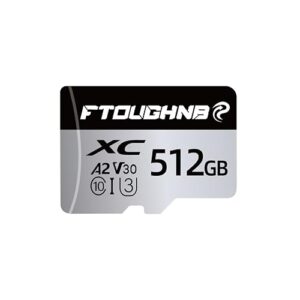 FTOUGHNB Micro SD Card 512GB with Adapter