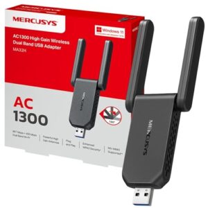 MERCUSYS MA32H TP-Link AC1300 High Gain Wireless WiFi Dongle