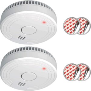 ELRO FS1805 | 2-Piece Smoke Alarm Set | Magnetic Mounting Kit | 5-Year Battery | Complies with European Standard EN14604 | White | Set of 2