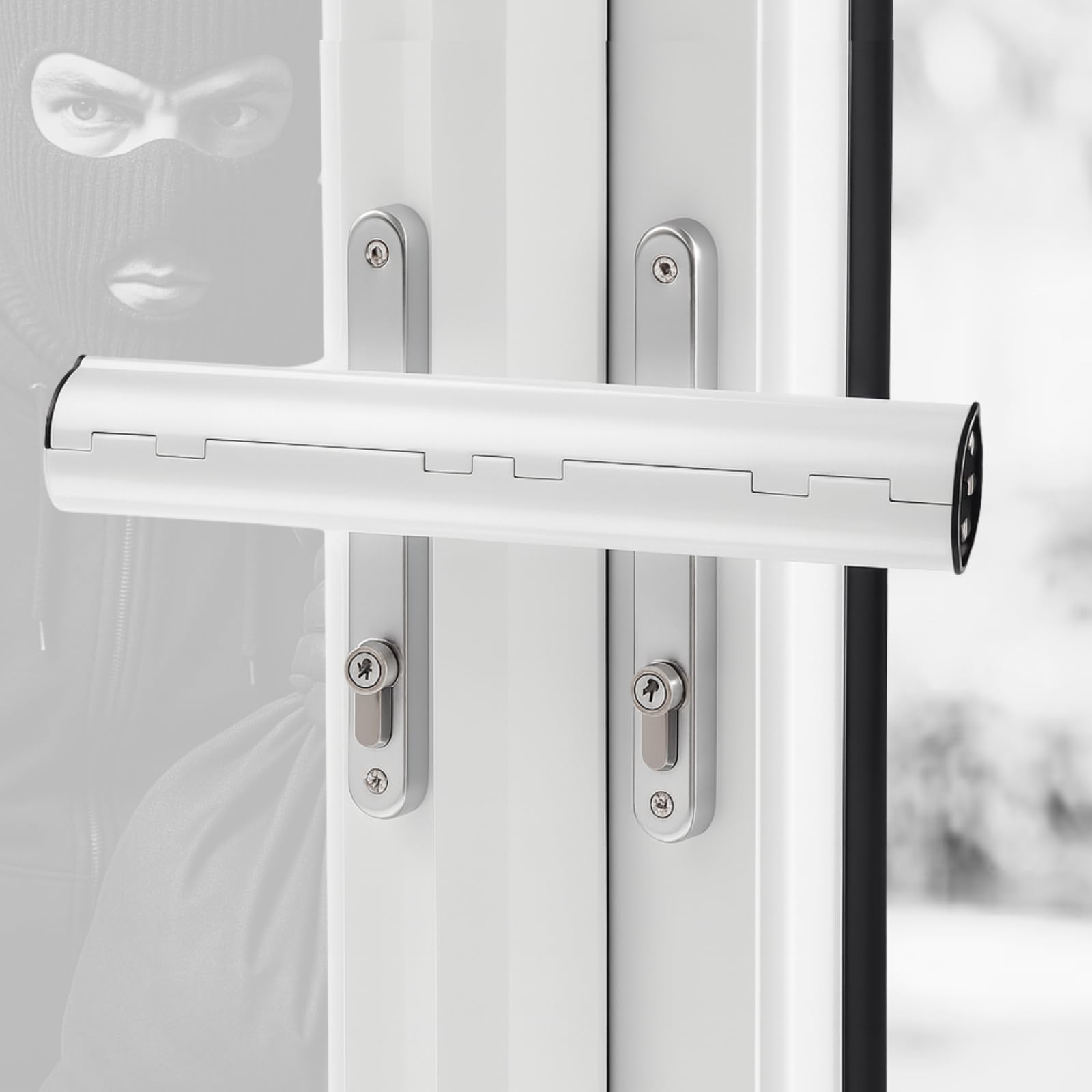 Patio Door Security Lock Fit for Double French Doors & Conservatory Doors