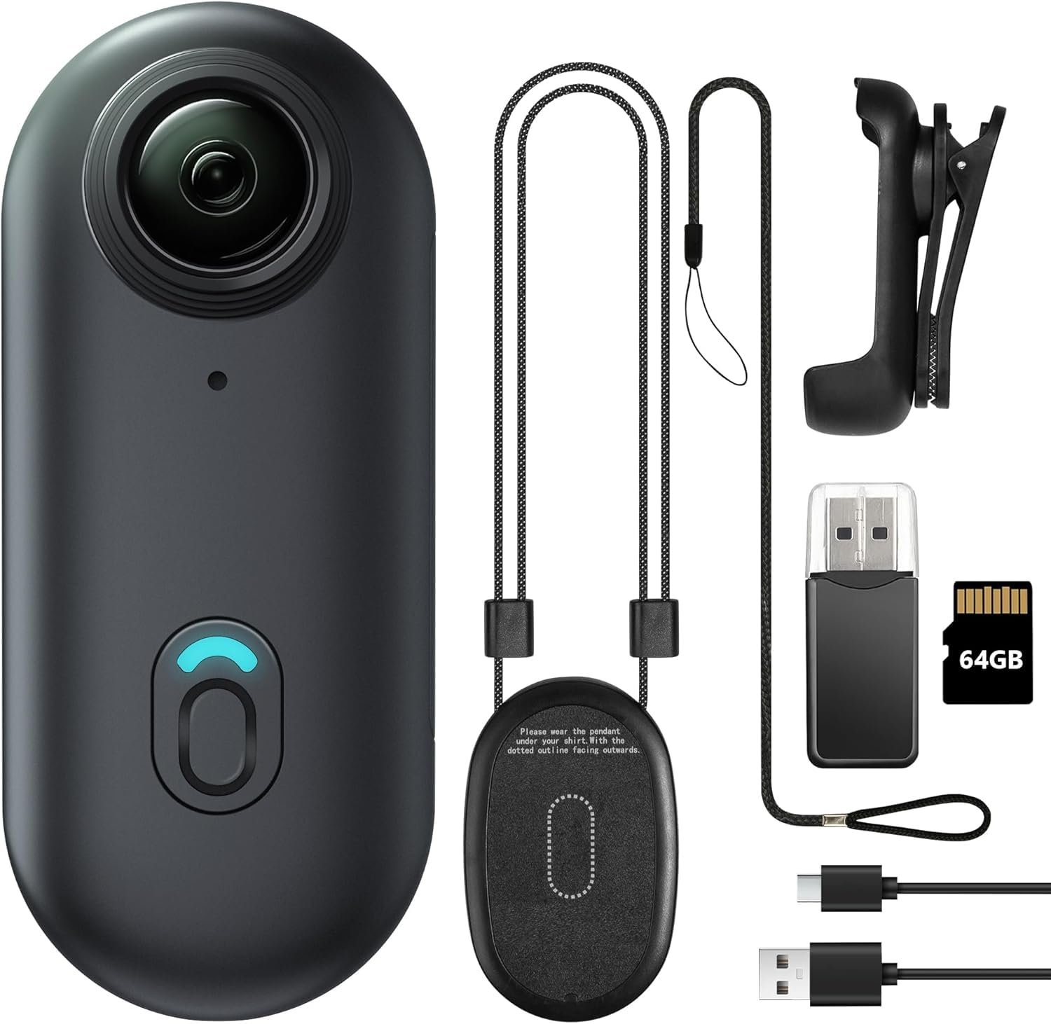 Mesalay 64GB FHD 1080P Mini Body Camera