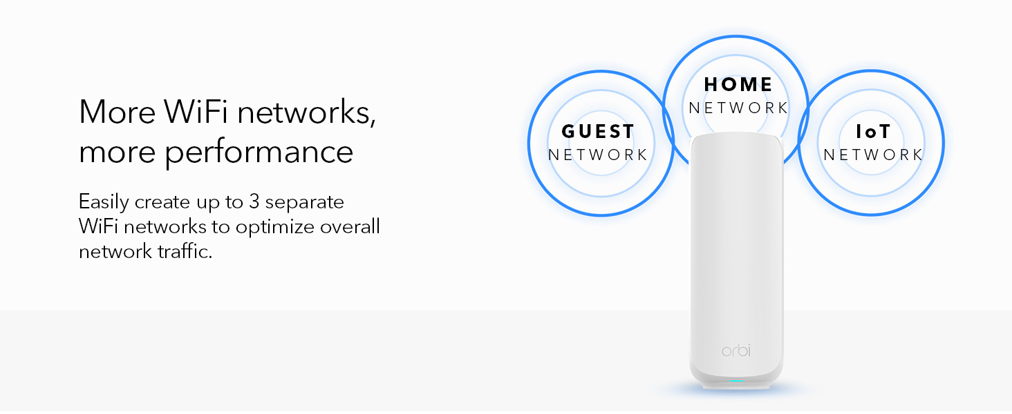 Text reads 'More WiFi networks' and 'High performance'. Product images showing white wireless networking devices or routers with technical diagrams and signal indicators.