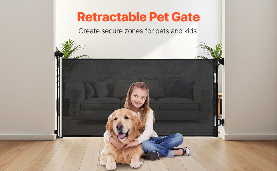 retractable dog gate indoor