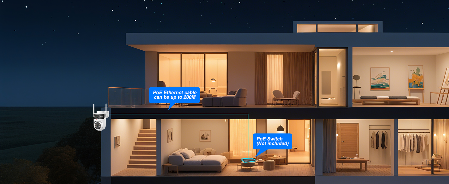 Text reads 'Image 5'. Multiple architectural visualization scenes of modern interior with stairs, furniture, and warm lighting.