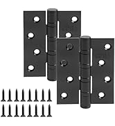 Set of four black concealed hinges with mounting hardware including screws and Allen wrench. Hardware components displayed against white background.