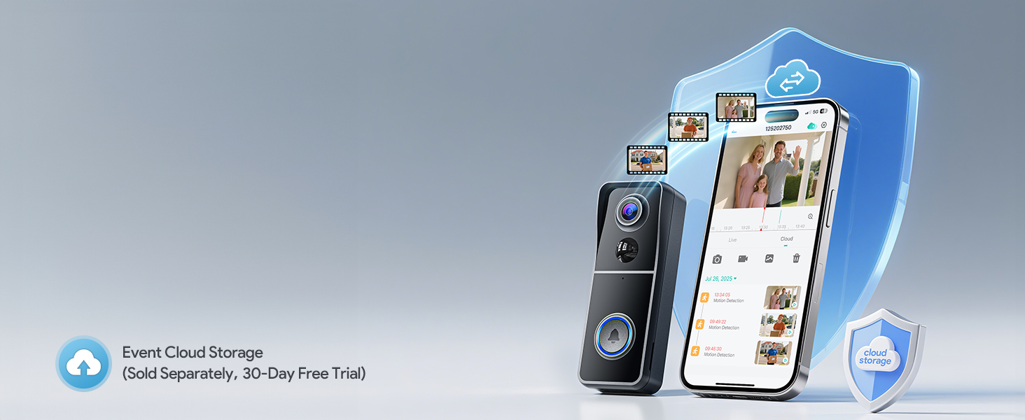 Digital interface mockup showing mobile device screens with app layouts and navigation elements against a blue gradient background.