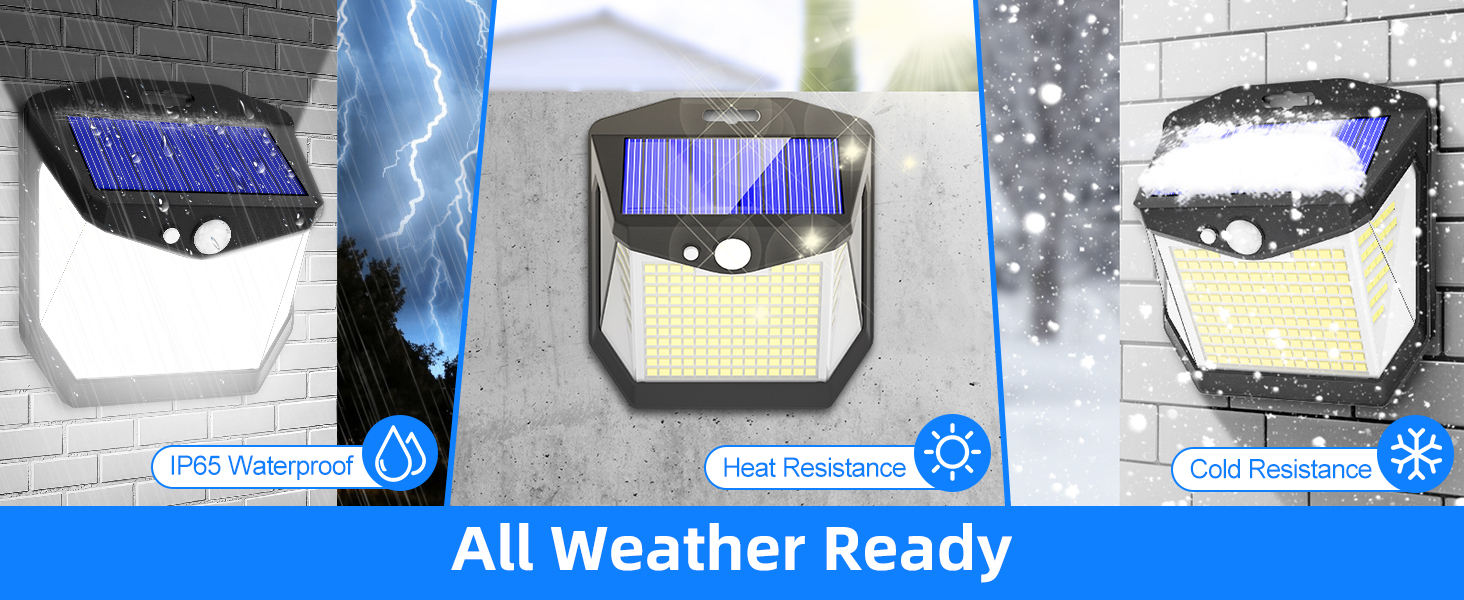 Solar-powered outdoor light with motion sensor. Features 138 LEDs, working modes for automatic lighting, and energy-saving functionality.