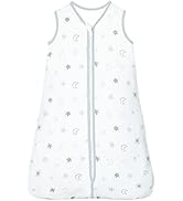 Lictin Baby Sleep Bag, 100% Cotton 1.0 Tog Baby Sleeping Bag, Sleeveless Swaddle Blanket with Adj...