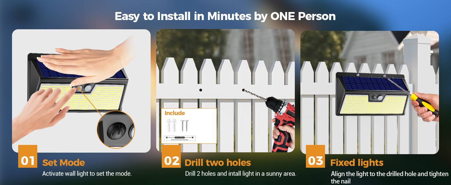 solar powered security light