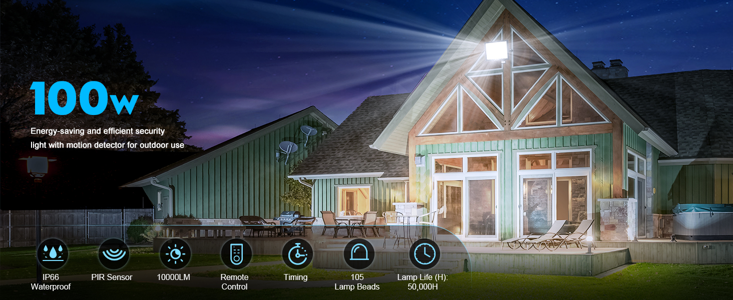 Multiple views of a modern house exterior at night with warm lighting illuminating the windows and architectural features. White trim and lighting create a welcoming ambiance.