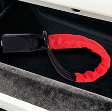 Text reads 'Giyogke'. Product demonstration photo showing white wireless headphones in use in a blue-tinted environment.